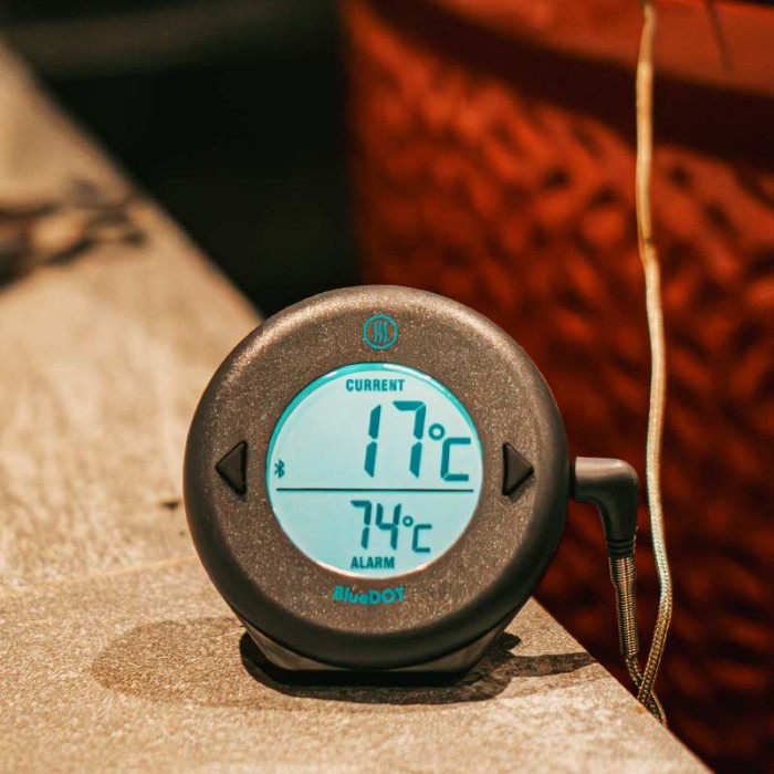BlueDOT Barbecue Bluetooth Thermometer with Alarm