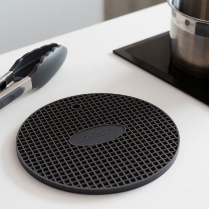 Grey Silicone Pot Stand or Trivet