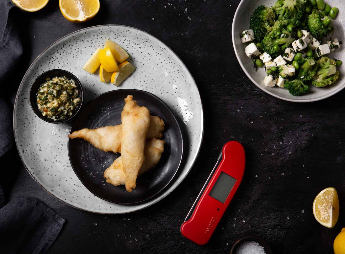 Fish Tempura with Edamame Salad