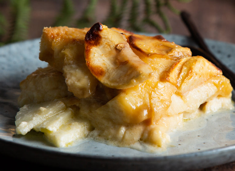 Toffee Apple Brioche Bread & Butter Pudding