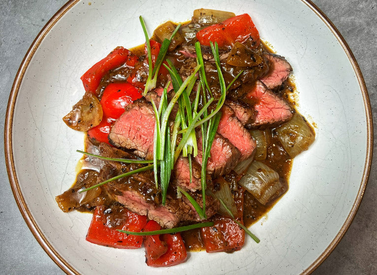 Beef with Peppers in Black Bean Sauce