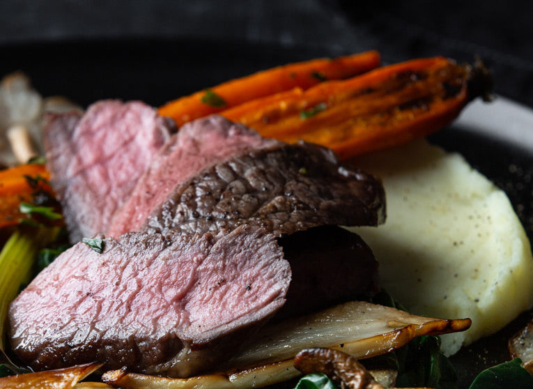 Sirloin Steak & Garlic Mash