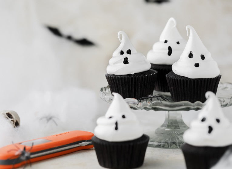 Ghost Chocolate Halloween Cupcakes
