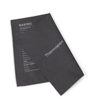 Grey tea towel with temperature guide