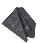 Grey tea towel with temperature guide 