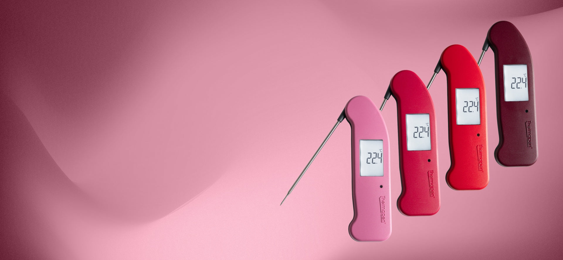 February Thermapen Offer showing 4 different colours