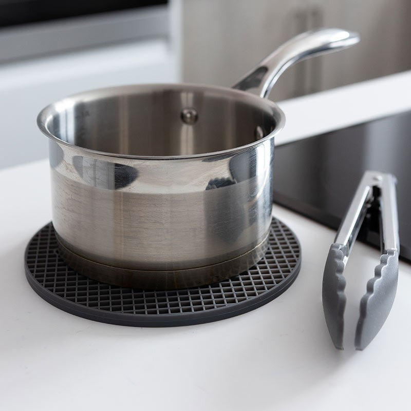 Grey Silicone Pot Stand or Trivet