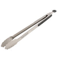 Grey Silicone & Stainless Steel Kitchen & BBQ Tongs