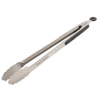 Grey Silicone & Stainless Steel Kitchen & BBQ Tongs