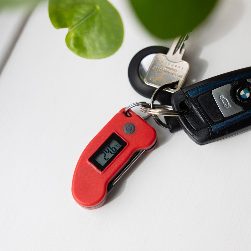 Keyring Thermometer - Red