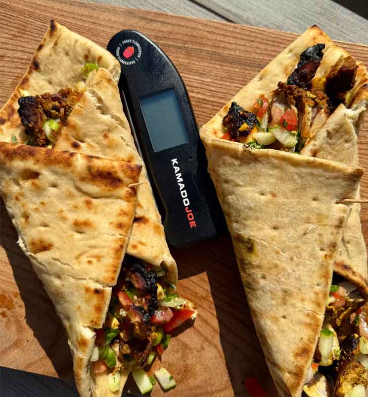 chicken shawarma and kamado joe thermapen one 