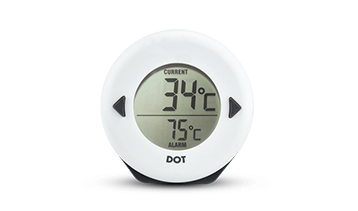 White oven thermometer with ovenproof probe