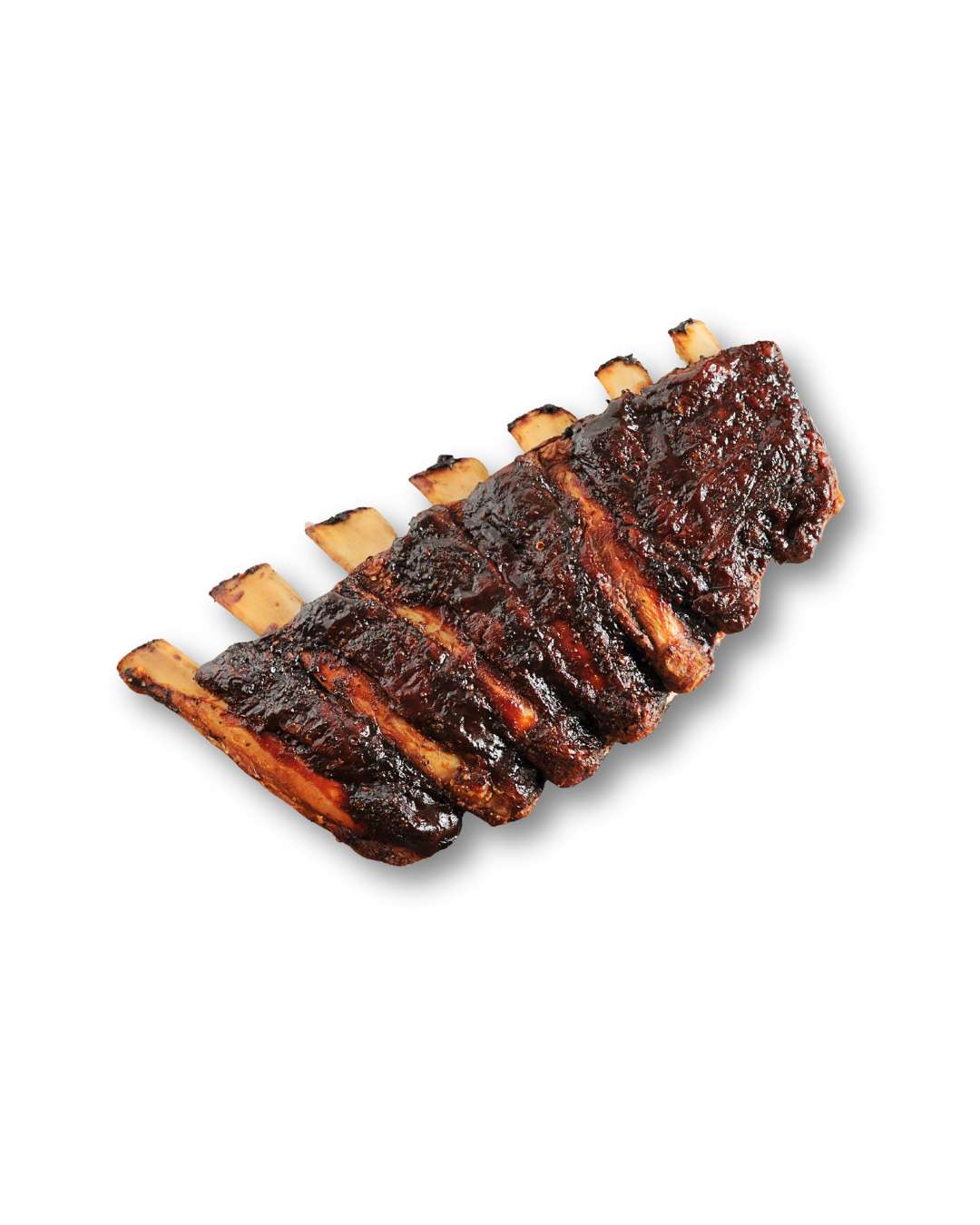 Tender, slow-cooked beef ribs with sauce, cooked to tempersture.