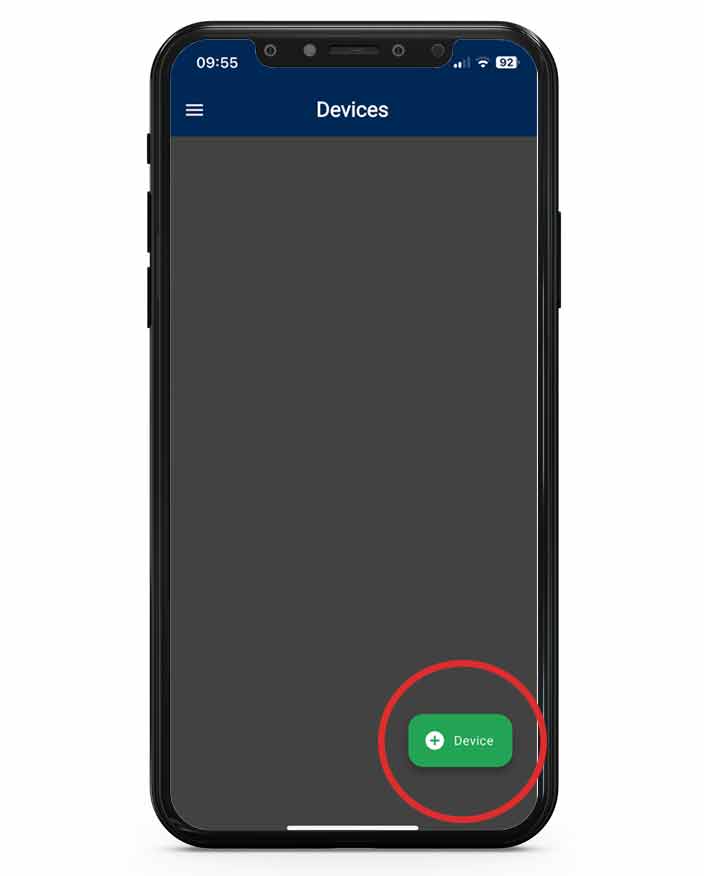 ETI App - add Device Button