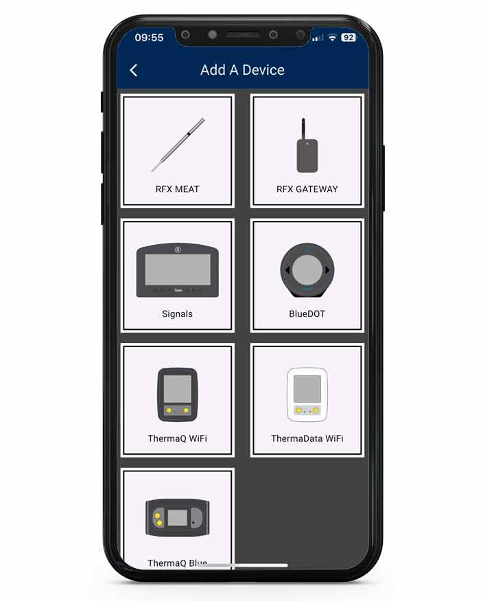 ETI App added devices screen