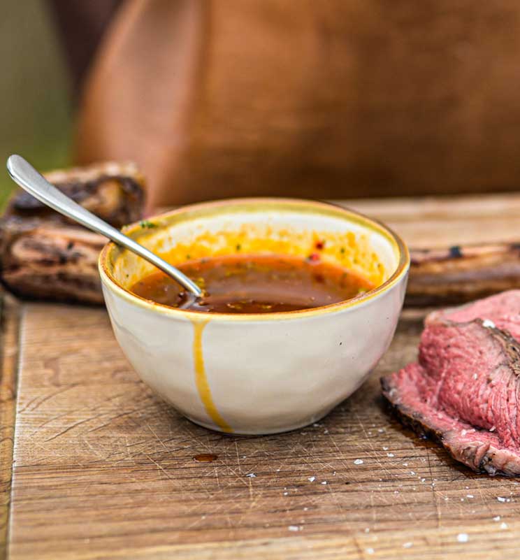 cowboy butter in a bowl