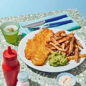 Get an exclusive look into @beckyexcell's new book, Gluten Free Air Fryer…👀

Gluten free fish and chip recipe, cooked perfectly to temperature. 🐟 The trick here? 

Cornflakes to create the perfect crunch. 💥

Ingredients and method below 👇

•	Vegetable oil in a spray bottle, for greasing
•	4 tbsp gluten-free plain (all-purpose) flour or cornflour (cornstarch)
•	1 tsp salt
•	½ tsp ground black or white pepper
•	1 large egg
•	65g (2¼oz) gluten-free cornflakes
•	2 skinless, boneless cod or basa fillets

Grease the base of your air fryer tray by spraying it with oil.

Mix the flour, salt and pepper. Beat the egg with a fork in a medium bowl.
Place the cornflakes into a large bowl and use the end of a rolling pin to bash them until fine. Ensure there are no whole cornflakes left or they won’t stick to the fish very well.

Dredge the fish fillets in the flour until evenly dusted on both sides,
then dip into the egg until well coated. Finally, dredge them in the
cornflakes, ensuring even coverage on both sides.

Place the fish into our air fryer and cook until the internal temperature reaches 60C.