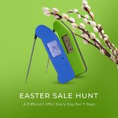 Our Easter Sale Hunt starts NOW! 🐣

 
7 days of big offers to help you get your essential cooking equipment for Easter at a great price.

 
Want a clue to find today’s offer? DM us 😉

 
#Thermapen #TeamTemperature #Easter2024 #EasterFood