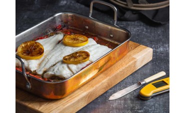 Baked Cod Provençal with Saffron Potatoes