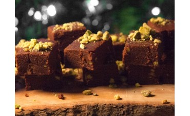 Chocolate Pistachio Fudge