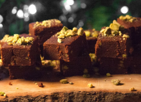 Chocolate Pistachio Fudge