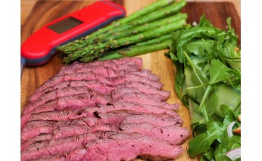 Richard Holden's Flat Iron Steak with Salad and Asparagus