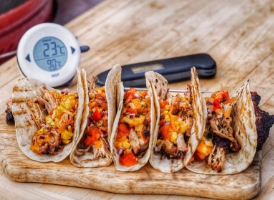 The Smokin' Elk's Jerk Pork Wraps