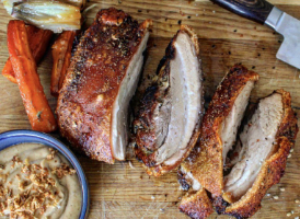 Kenny Tutt’s Slow-Roast Pork Belly with Toffee Apple Sauce