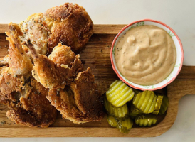 Kenny Tutt's Buttermilk Fried Quail & Gravy Mayonnaise