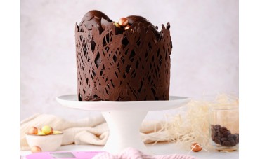 Easter Chocolate Cake with Tempered Chocolate Decorations by My Kitchen Drawer