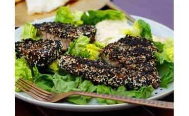 Genevieve Taylor’s Miso and Sesame Tuna Steaks with Wasabi Ginger Mayo