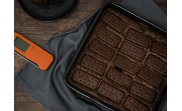 Fudgy Bourbon Biscuit Brownies