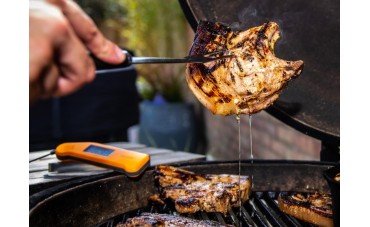 Kenny Tutt's BBQ Pork Chops with Apples, Onions & Sage