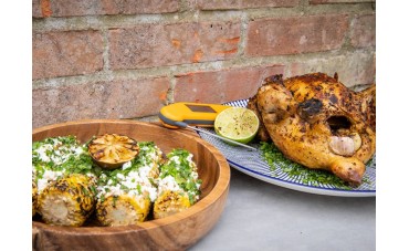 Kenny Tutt's Whole Spiced BBQ Chicken & Charred Elote Sweetcorn