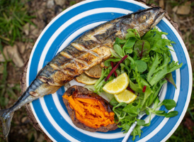 The Hedgecombers' BBQ Citrus Baked Whole Mackerel