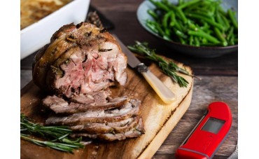 Lamb Shoulder with Dauphinoise Potatoes, Green Beans & Anchovy Vinaigrette