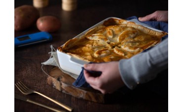 Chicken & Nduja Pie with Borlotti Beans