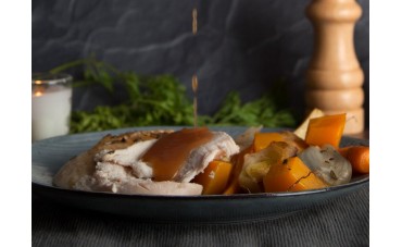 Autumn Roast Chicken with Herbs and Root Vegetables