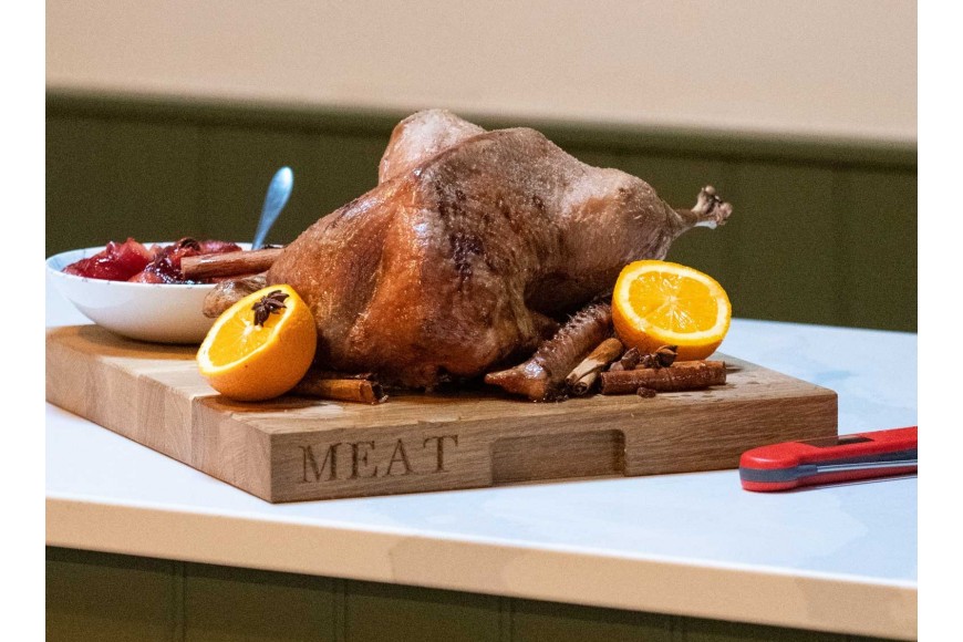 Kenny Tutt's Roast Goose with Mulled Plums