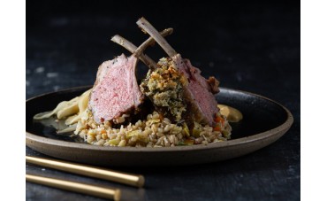Herb-Crusted Rack of Lamb with Pearl Barley