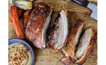 Kenny Tutt’s Slow-Roast Pork Belly with Toffee Apple Sauce