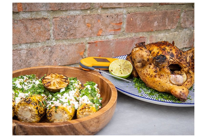 Kenny Tutt's Whole Spiced BBQ Chicken & Charred Elote Sweetcorn